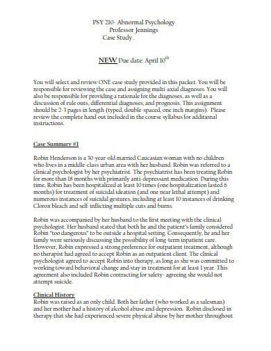 sample case study paper  psychology    case study format
