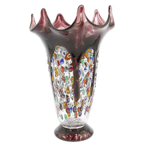 Murano Glass Vases Murano Millefiori Art Glass