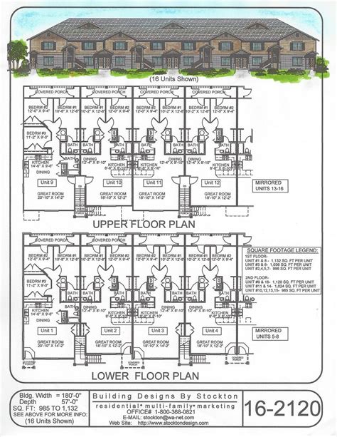 unit apartment building plans ideas