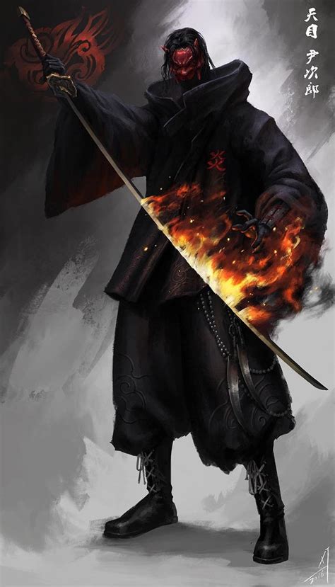 anime  illustration samurai   swordsmen images  pinterest warriors