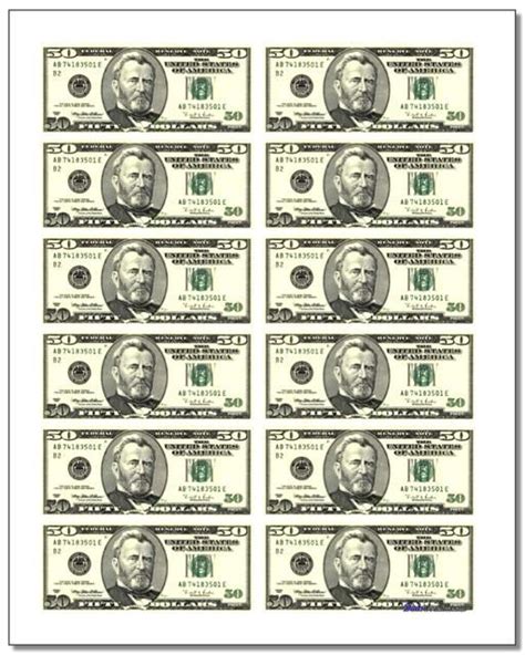 printable play money sheets   cutup    classroom