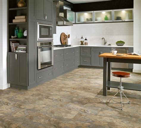 armstrong luxury vinyl tile flooring lvt stone tile  kitchen
