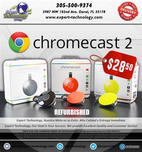 refurbished google chromecast  media player expert technology