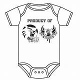 Baby Onesie Onesies Coloring Template Outline Iron Drawing Some sketch template