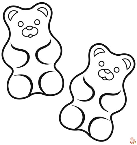gummy bear coloring pages  druku darmowe  zabawne kolorowanki