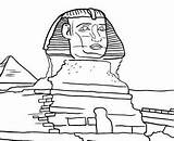 Coloring Sphinx Pages Ancient Children Great sketch template