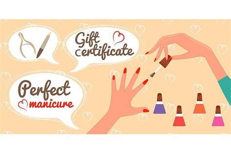 gift certificate perfect manicure gift certificate template salon