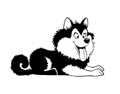 puppy husky coloring page coloringcrewcom