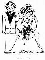 Brautpaar Sposa Pareja Spose Malvorlage Persone Ausmalen Diverse sketch template