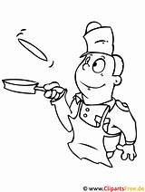 Koch Malvorlage Cocinero Berufe Titel sketch template