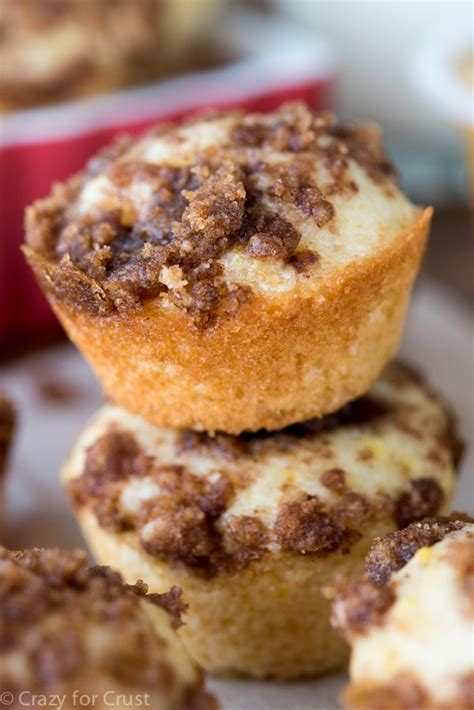 Moist Coffee Cake Muffins Copycat Recipe Crazy For Crust