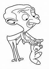 Coloring Pages Bean Mr Kids sketch template
