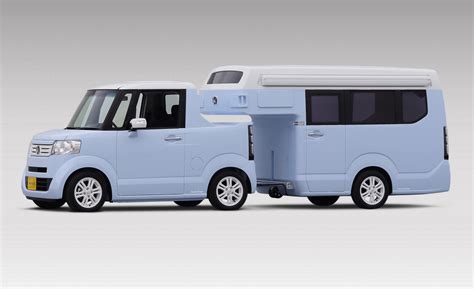 honda  truck kei concept worlds tiniest travel trailer  cute