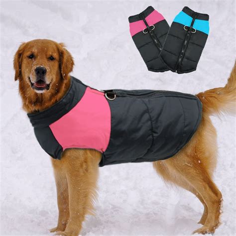 waterproof big dog vest jacket winter warm pet dog clothes  sma