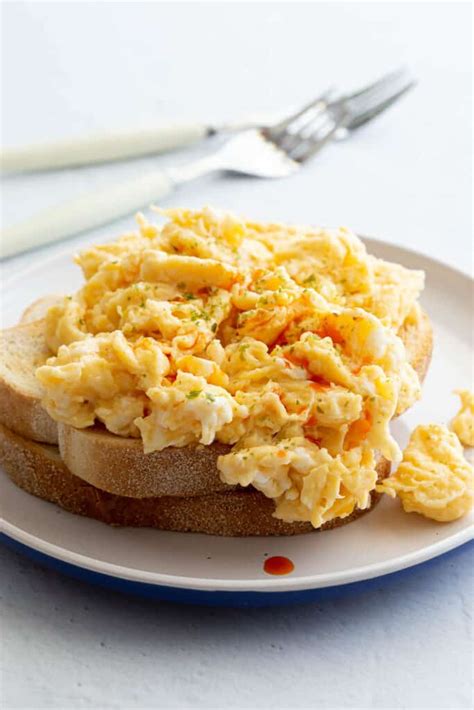 ingredient miso butter scrambled eggs wandercooks