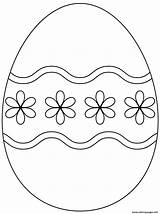 Easter Egg Coloring Pages Simple Drawing Flower Pattern Printable Eggs Color Supercoloring Print Oeuf Paques Oeufs Drawings Pâques Coloriage Paintingvalley sketch template