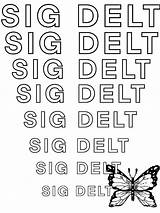 Delta Sdt Sigma Tau sketch template