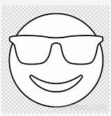 Emoji Cool Coloring Colouring Pages Clipart Book Pngkit sketch template