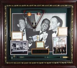 rat pack autographed vintage home theater display