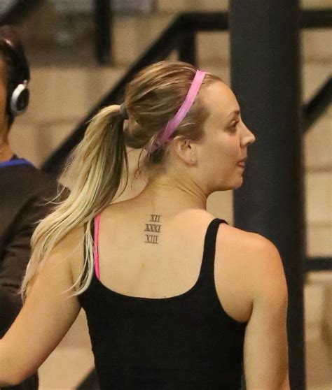 See Kaley Cuoco S Sentimental New Tattoo Picture Celebrities Reveal