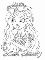 Ever After High Briar Beauty Coloring Pages Fun Kids Disney sketch template