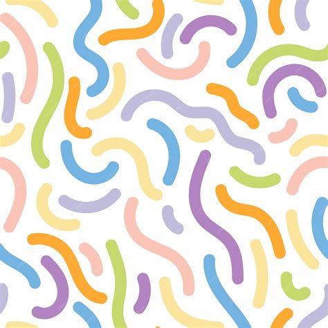 premium vector fun colorful  doodle seamless pattern creative