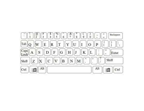 blank keyboard printable