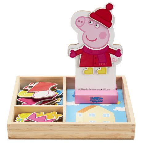 peppa pig magnetic wood dress  puzzle  piece buy