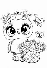 Coloring Pages Cuties Cute Cutie Doll Bojanke Animal Colouring раскраски Printable Bontontv Kids Preschool Para Printables Colorir Desenhos Pintar Owl sketch template