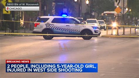 chicago shooting today 5 year old girl among 2 shot in 3800 block of