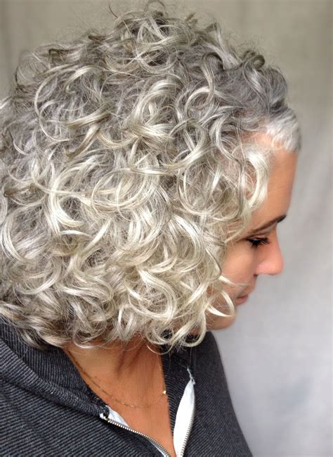 silver gray curls short hair styles grey curly hair long gray hair