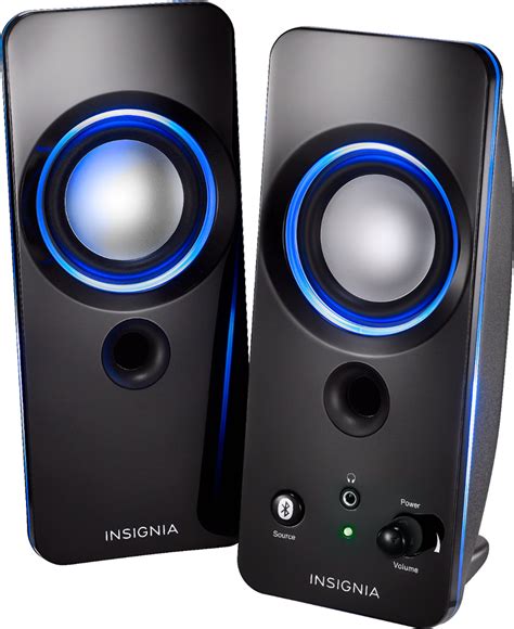 insignia  bluetooth lighted speaker system pc black ns bt  buy