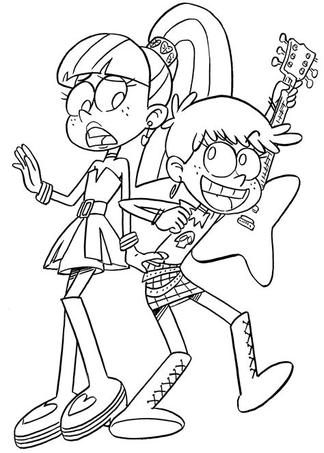 loud house coloring sheets coloring pages