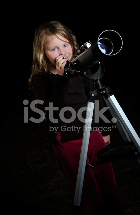 young girl learning astronomy stock photo royalty  freeimages