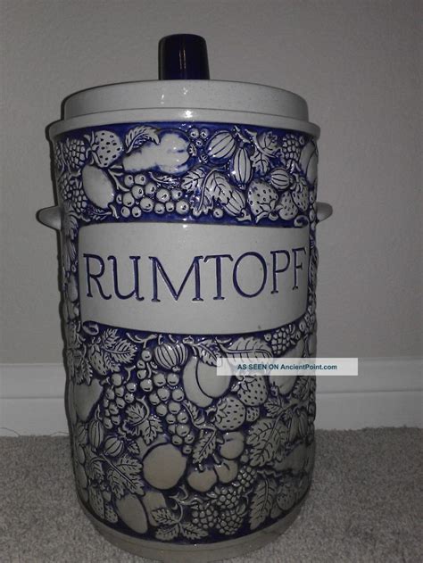 Extra Large Vintage Rumtopf Fruit Jar German Rumpot 2 Gallon Fermenting