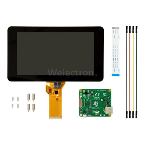 raspberry pi  touch screen kit black
