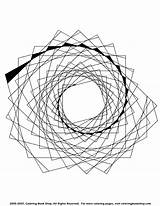 Coloring Abstract Mandala Spiral Printable sketch template