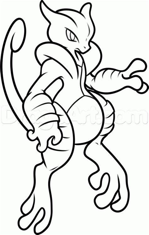 pokemon mewtwo coloring pages clip art library