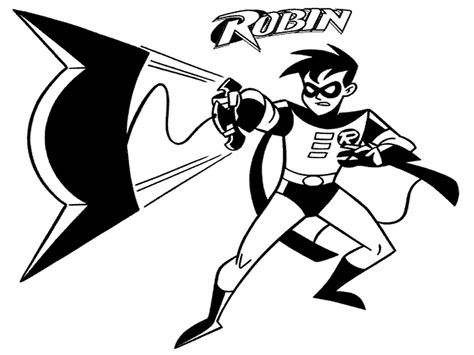 batman  robin coloring pages