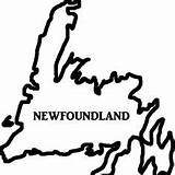 Newfoundland Map Outline Coloring Printable Cricut Flag Pages Board Origin Labrador Maps Sheets Canada Redbubble Choose sketch template