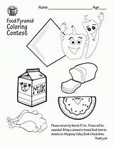 Food Pyramid Coloring Preschoolers Drawing Popular Pages Getdrawings sketch template