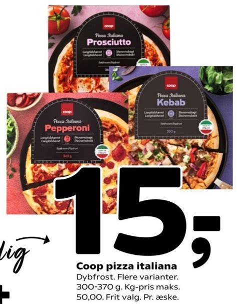 coop pizza italiana    tilbud hos fakta