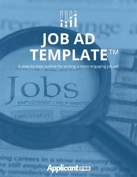 job ad template ditch  job description applicantpro