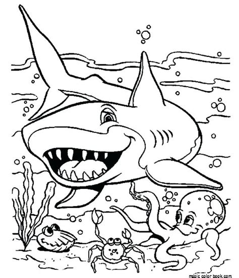 scary shark coloring pages  getdrawings
