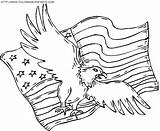 Coloring Pages American Symbols Eagle Revolution Native Drawing Printable July Patriotic Flag 4th Patriots Color Patriot Kids Trade Center Kachina sketch template