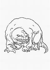 Coloring Pages Monsters Monster sketch template
