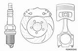 Spark Piston Sketch Drawing Plug Getdrawings Paintingvalley sketch template