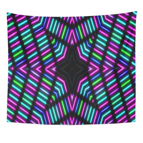 zealgned abstract colorful neon lights authentic beam blinking bright