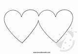 Cuori Sagome Uniti Biglietto Varie Dimensioni Stampare Corazones Colorear Lavoretti Plantillas Lavoretto Lavoretticreativi sketch template