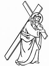 Kreuz Crucifixion Ausmalbild Clipartbest Letzte sketch template